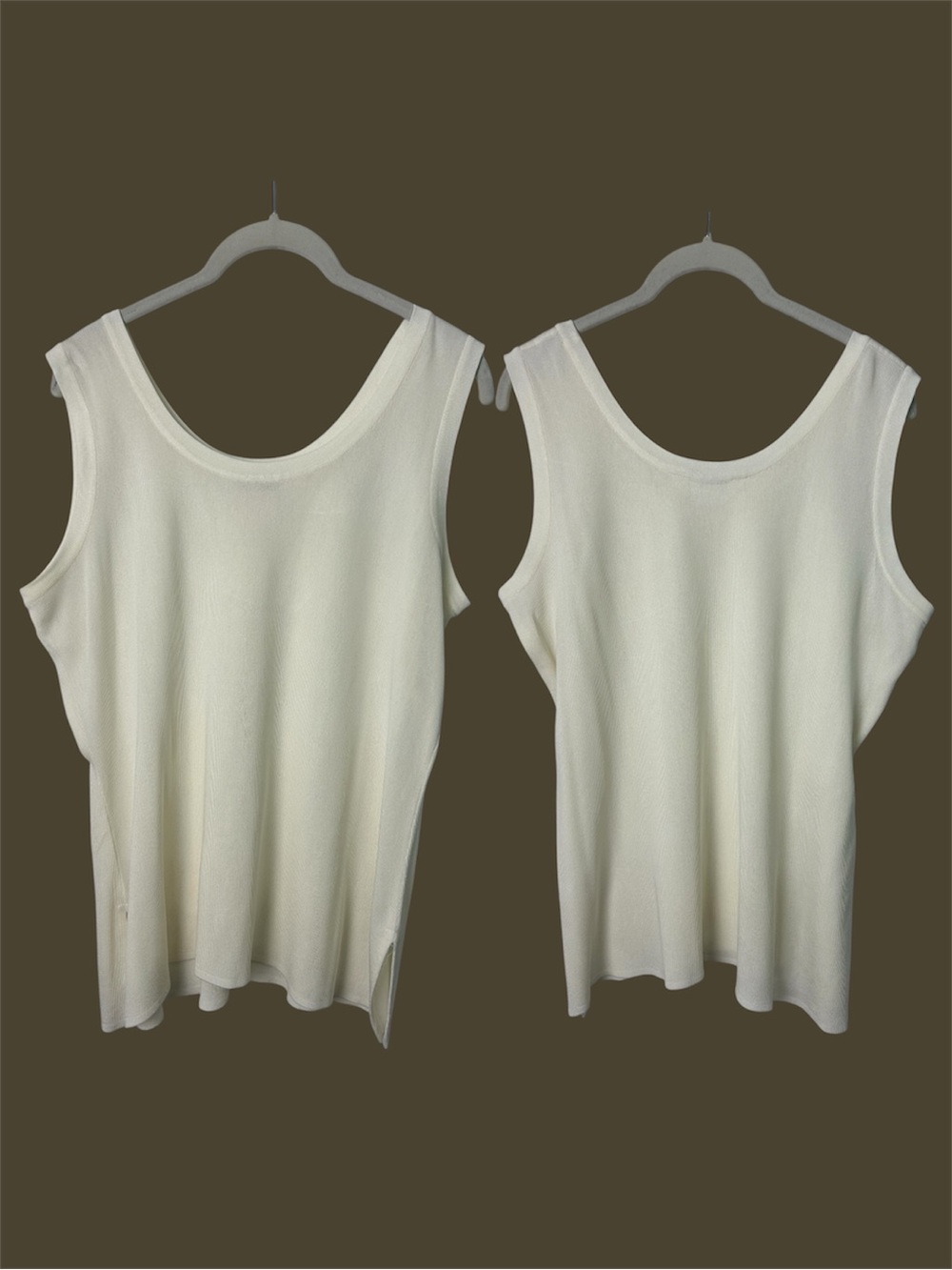 Misook Vintage Tank Top size M White Old Money Minimalist Quite luxury